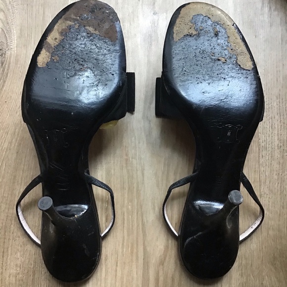 Vintage Celine Grosgrain Bow Heels - Picture 8 of 8